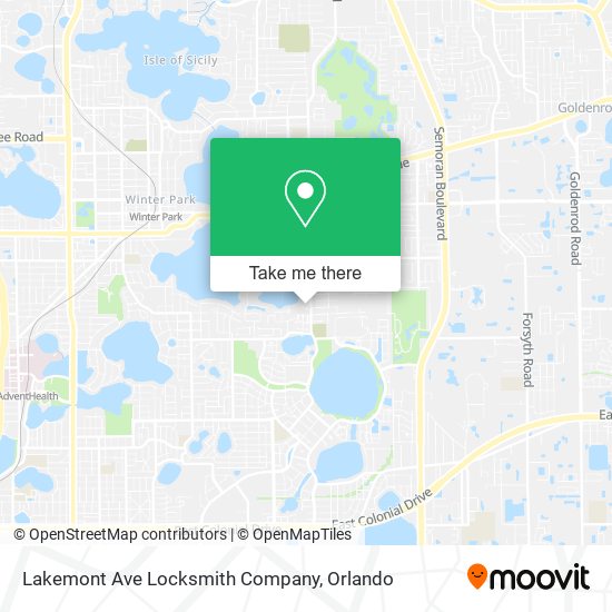 Lakemont Ave Locksmith Company map