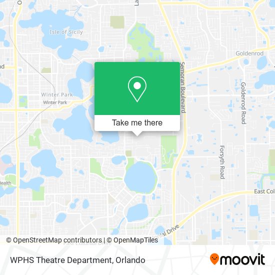 WPHS Theatre Department map