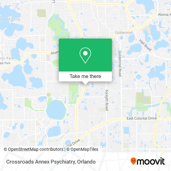 Crossroads Annex Psychiatry map