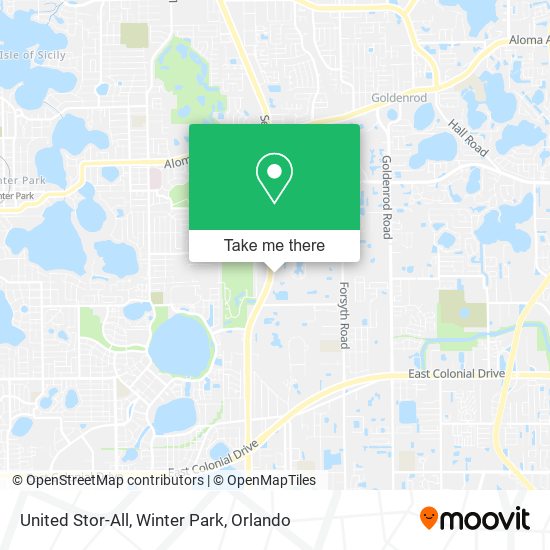 United Stor-All, Winter Park map