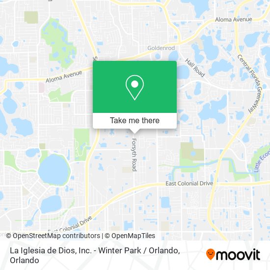 La Iglesia de Dios, Inc. - Winter Park / Orlando map