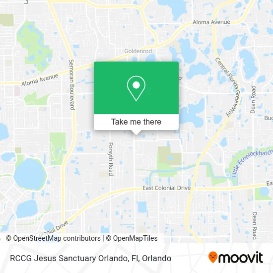 RCCG Jesus Sanctuary Orlando, Fl map