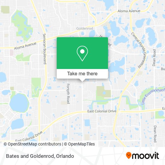 Bates and Goldenrod map
