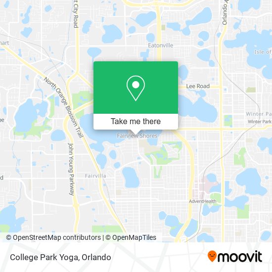 Mapa de College Park Yoga