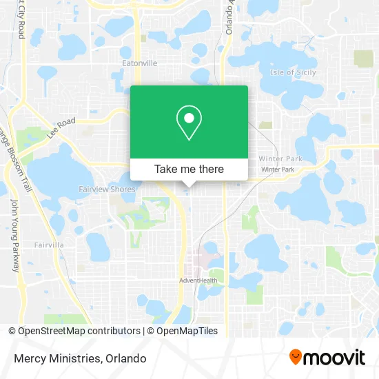 Mapa de Mercy Ministries