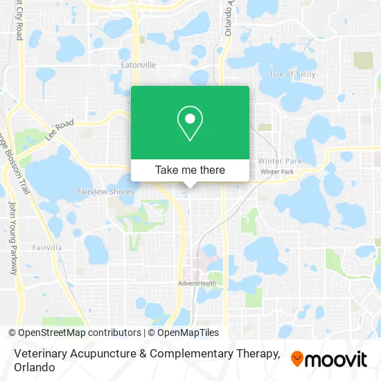 Veterinary Acupuncture & Complementary Therapy map