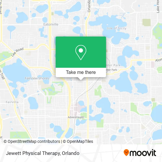 Mapa de Jewett Physical Therapy