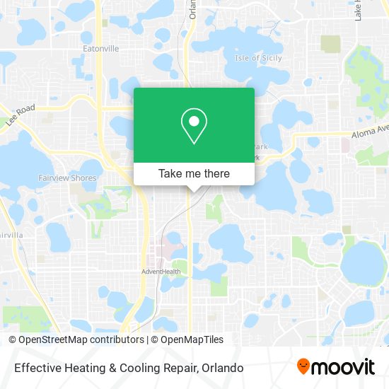 Effective Heating & Cooling Repair map