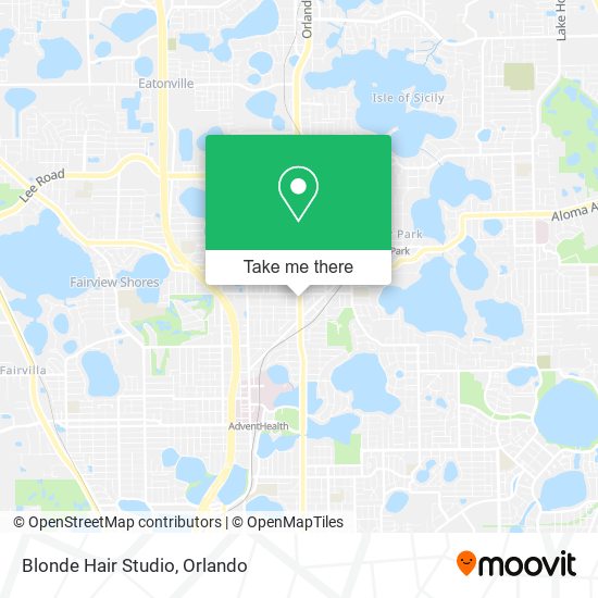 Mapa de Blonde Hair Studio