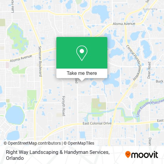 Mapa de Right Way Landscaping & Handyman Services