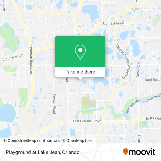 Playground at Lake Jean map