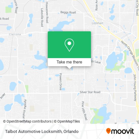 Mapa de Talbot Automotive Locksmith