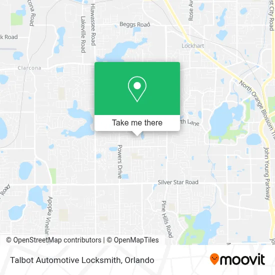 Talbot Automotive Locksmith map