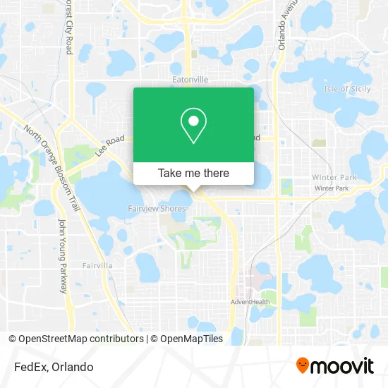 Mapa de FedEx