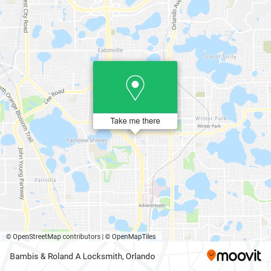 Bambis & Roland A Locksmith map