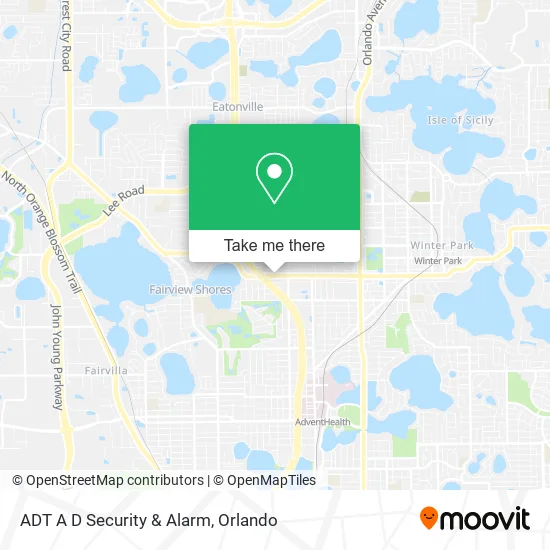ADT A D Security & Alarm map