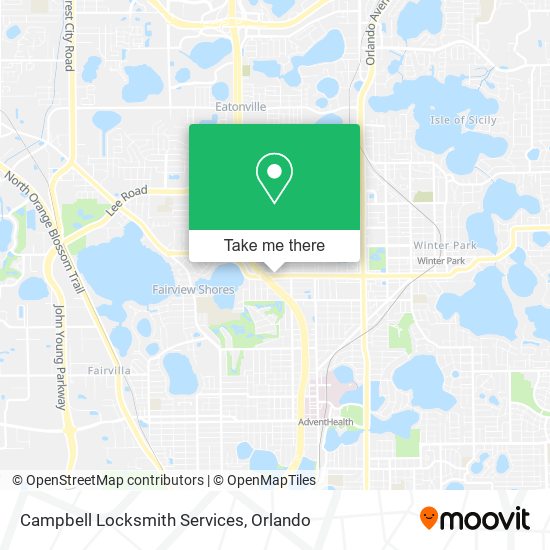 Mapa de Campbell Locksmith Services