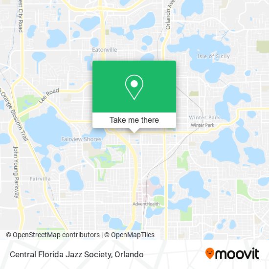 Mapa de Central Florida Jazz Society