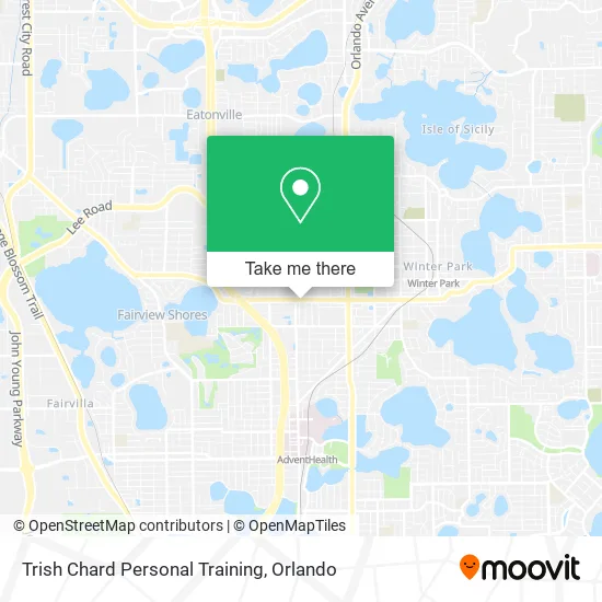 Mapa de Trish Chard Personal Training