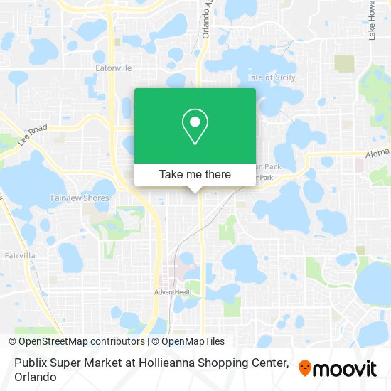 Publix Super Market at Hollieanna Shopping Center map