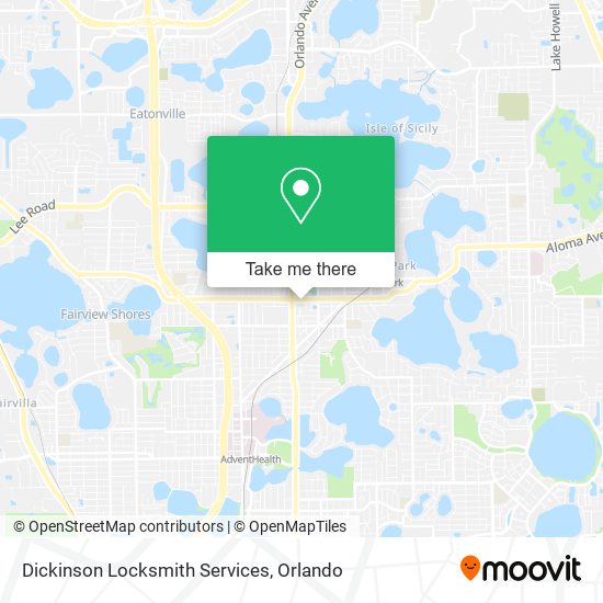 Mapa de Dickinson Locksmith Services