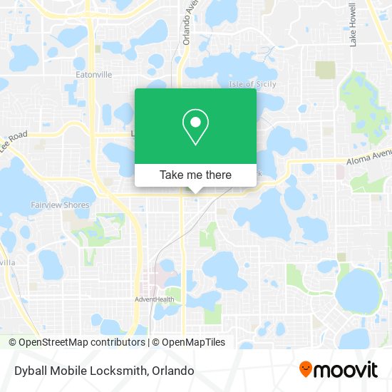 Dyball Mobile Locksmith map