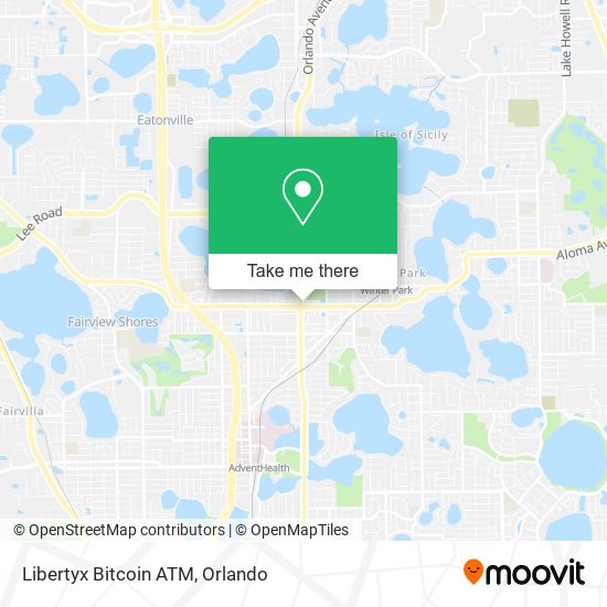 Mapa de Libertyx Bitcoin ATM