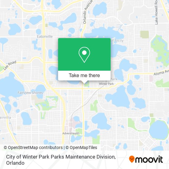Mapa de City of Winter Park Parks Maintenance Division