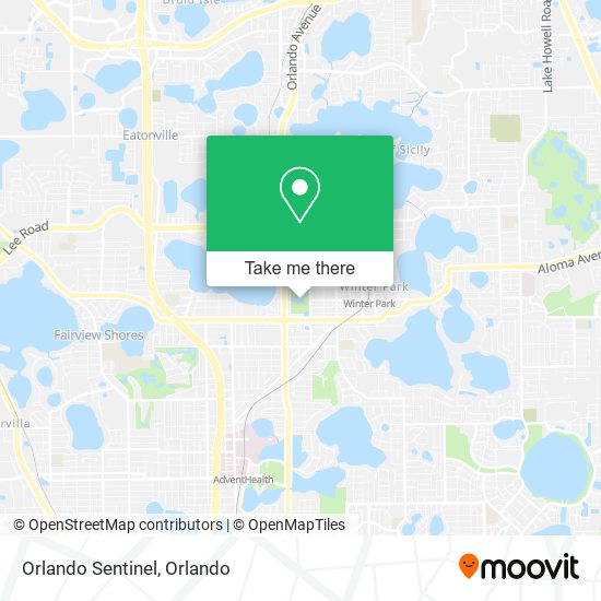 Mapa de Orlando Sentinel