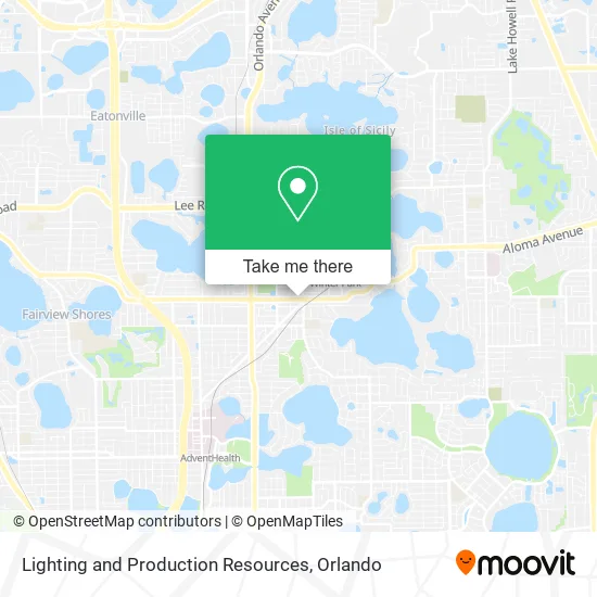 Mapa de Lighting and Production Resources