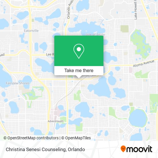 Christina Senesi Counseling map