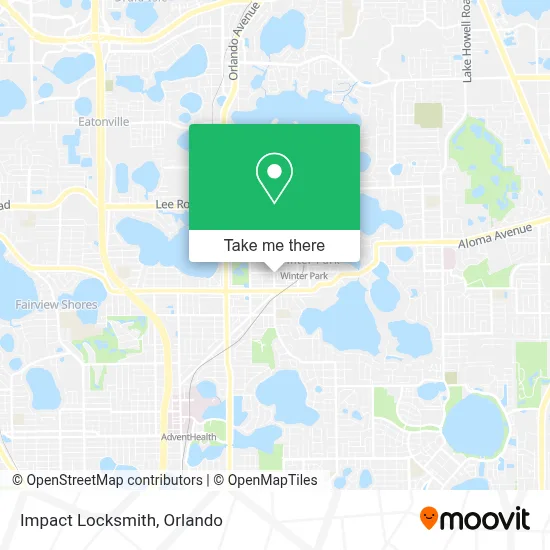 Impact Locksmith map