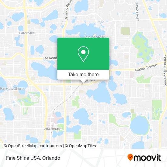 Mapa de Fine Shine USA