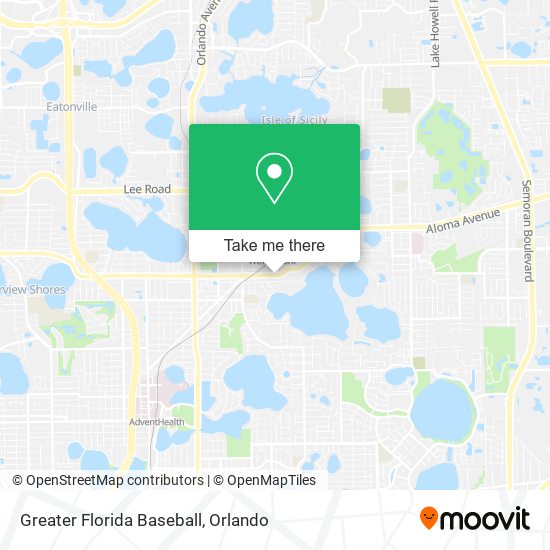 Mapa de Greater Florida Baseball