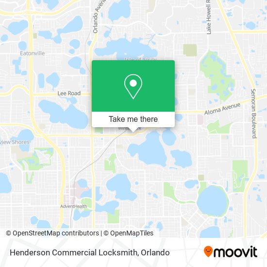 Mapa de Henderson Commercial Locksmith