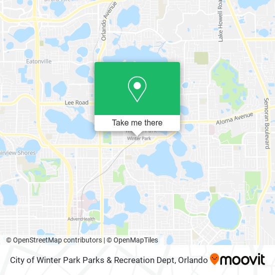 Mapa de City of Winter Park Parks & Recreation Dept