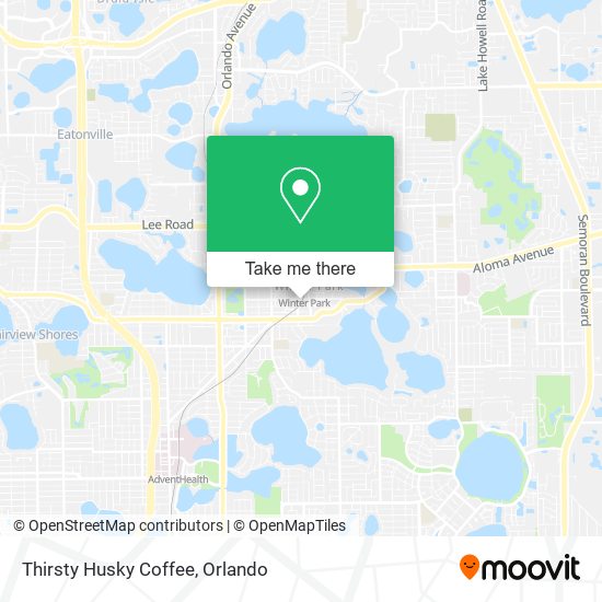 Thirsty Husky Coffee map