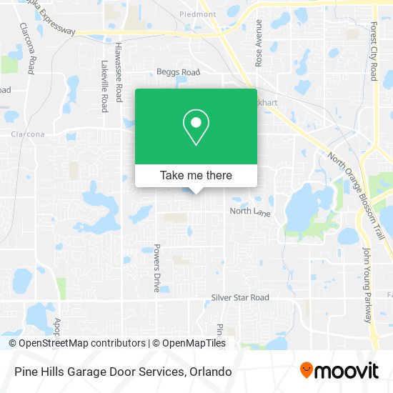 Mapa de Pine Hills Garage Door Services