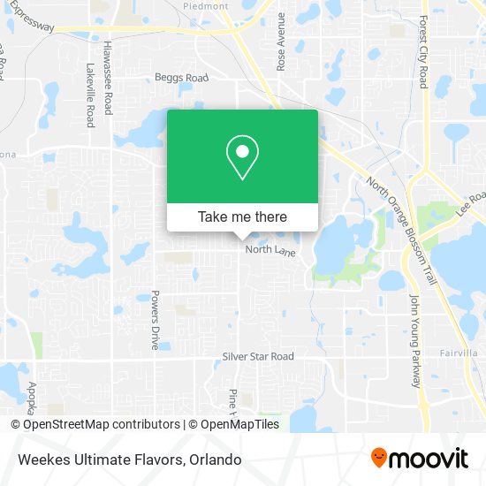 Weekes Ultimate Flavors map