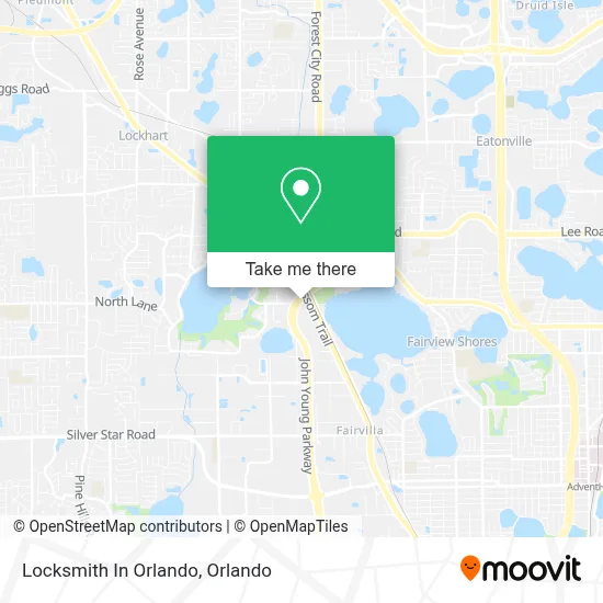 Locksmith In Orlando map