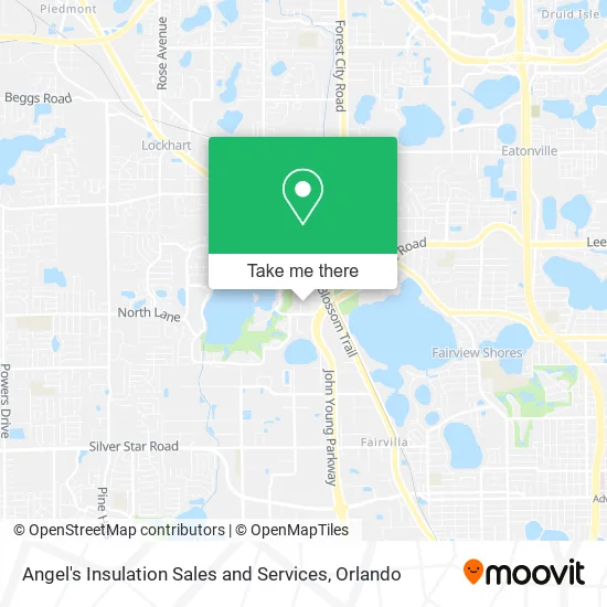 Angel's Insulation Sales and Services map