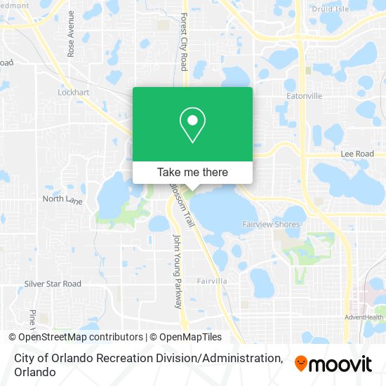 Mapa de City of Orlando Recreation Division / Administration
