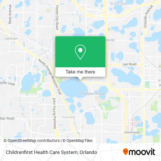 Childrenfirst Health Care System map