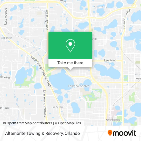 Altamonte Towing & Recovery map