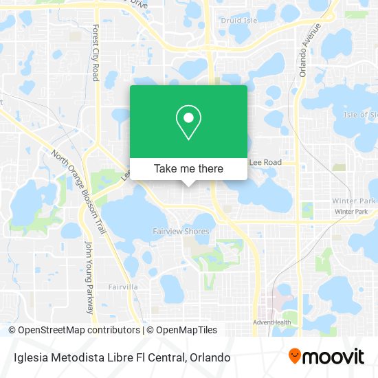 Mapa de Iglesia Metodista Libre Fl Central
