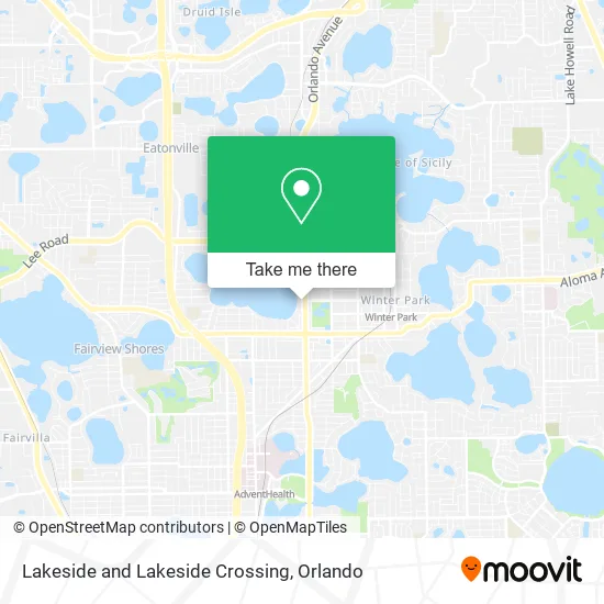 Mapa de Lakeside and Lakeside Crossing