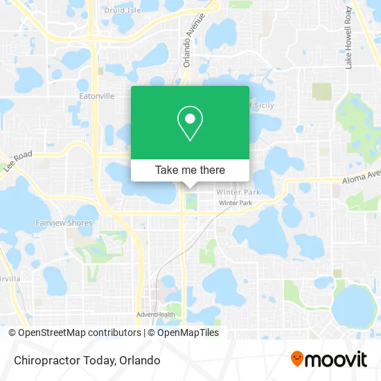 Chiropractor Today map