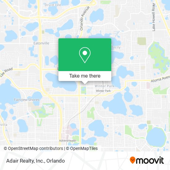 Mapa de Adair Realty, Inc.