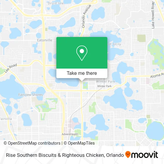 Rise Southern Biscuits & Righteous Chicken map