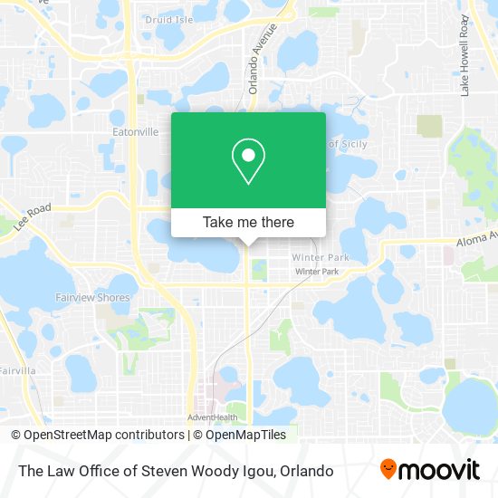 The Law Office of Steven Woody Igou map